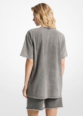 michael kors garment wash cotton jersey t shirt