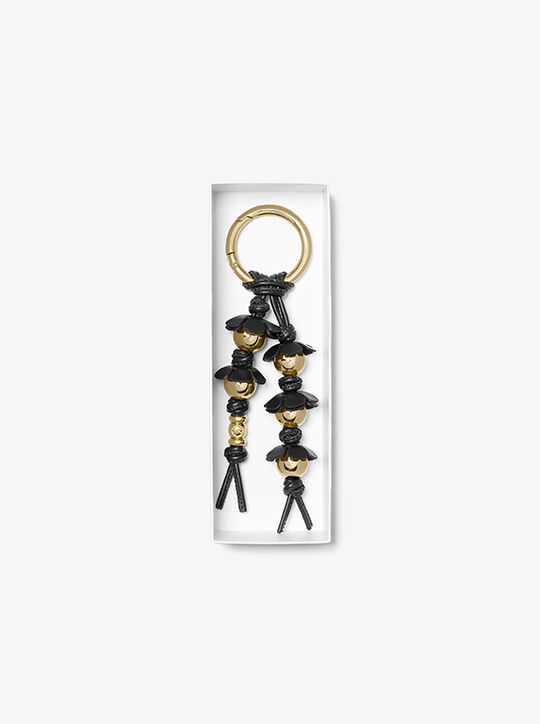 Embellished Floral Bag Charm michael kors embellished floral bag charm