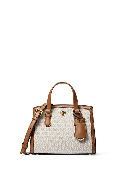 Chantal Extra-Small Logo Messenger Bag, VANILLA/ACRN | Michael