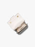 michael kors heather extra small color block leather crossbody bag
