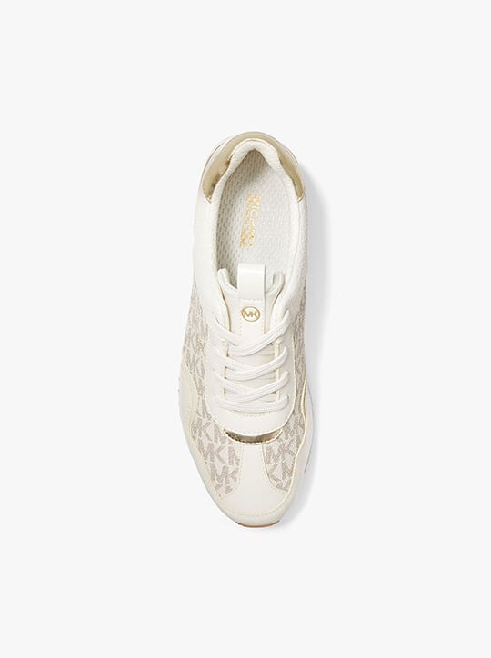 Raina Signature Logo Platform Trainer michael kors raina signature logo platform trainer