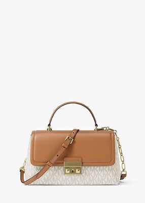 michael kors tribeca extra small signature logo satchel