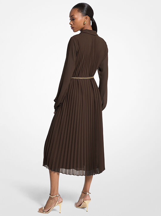 Pleated Georgette Shirtdress michael kors pleated georgette shirtdress