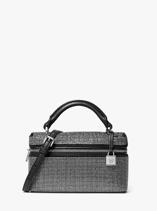 حقيبة جانا كروس بودي صغيرة جدًا ومزخرفة من جلد الغزال قابلة للتحويل michael kors حقيبة جانا كروس بودي صغيرة جدًا ومزخرفة من جلد الغزال قابلة للتحويل