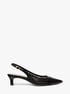 Amara Laser-Cut Leather Slingback Pump michael kors amara laser cut leather slingback pump