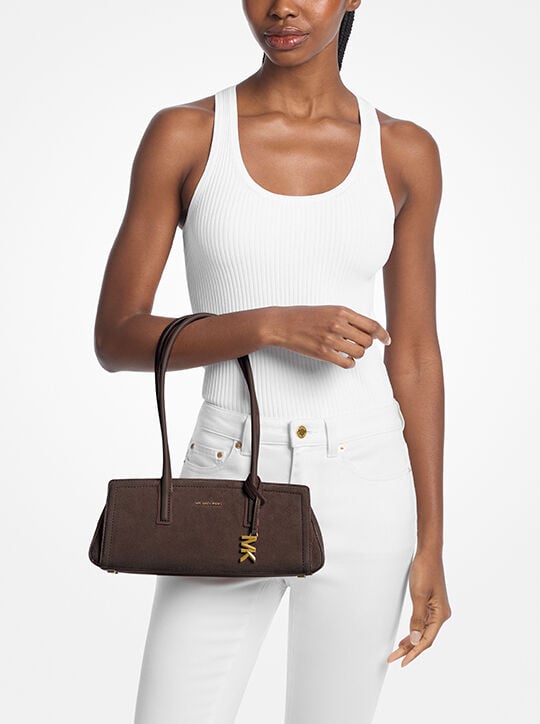 Laila Small Suede Shoulder Bag michael kors laila small suede shoulder bag