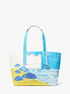 Michael Kors X Christina Zimpel Large Cotton Canvas Tote Bag michael kors x christina zimpel large cotton canvas tote bag