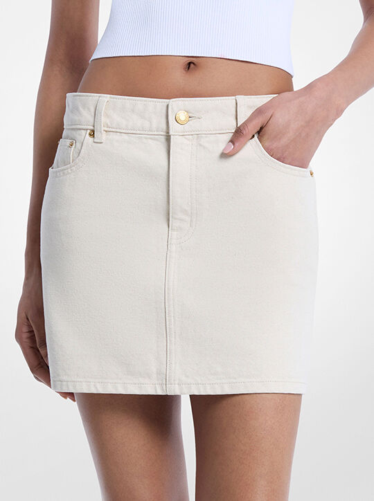 Denim Mini Skirt michael kors denim mini skirt