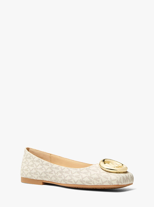 Milan Signature Logo Ballet Flat michael kors milan signature logo ballet flat