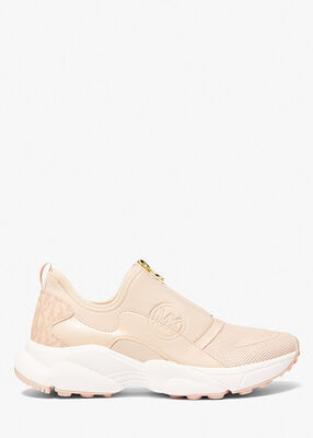 michael kors sami scuba and mesh zip up trainer