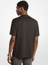 michael kors signature logo striped cotton t shirt
