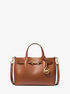 michael kors carson small pebbled leather satchel