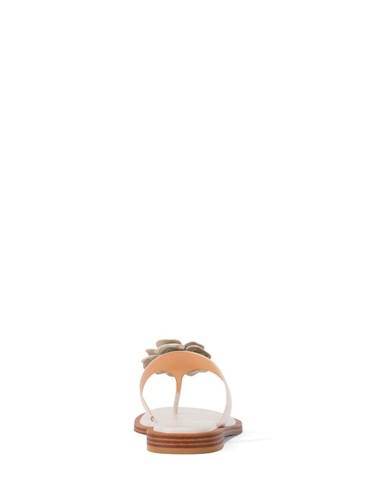 Callie Embellished Signature Logo Trim Thong Sandal michael kors callie embellished signature logo trim thong sandal