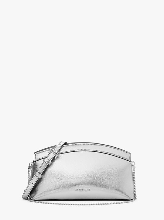 Athena Small Metallic Leather Convertible Clutch michael kors athena small metallic leather convertible clutch