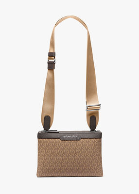 michael kors حقيبة كروس هدسون بشعار الماركة