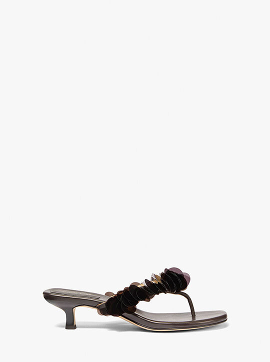 michael kors loretta sequin embellished sandal