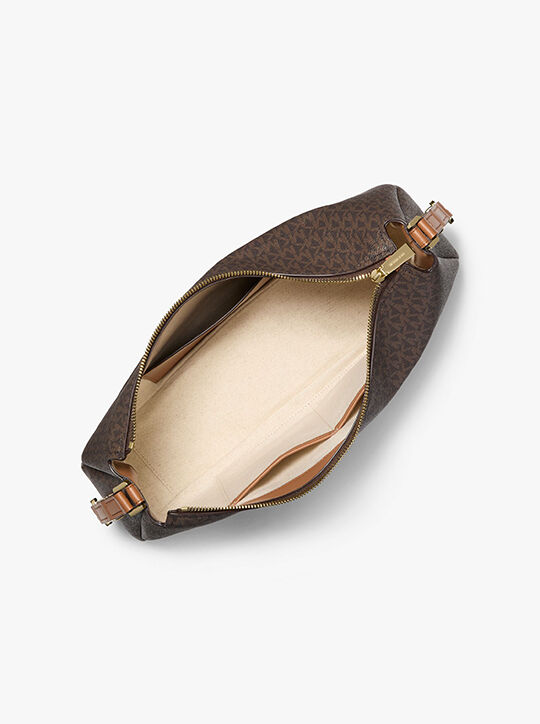 michael kors حقيبة كتف نوليتا متوسطة الحجم بشعار الماركة