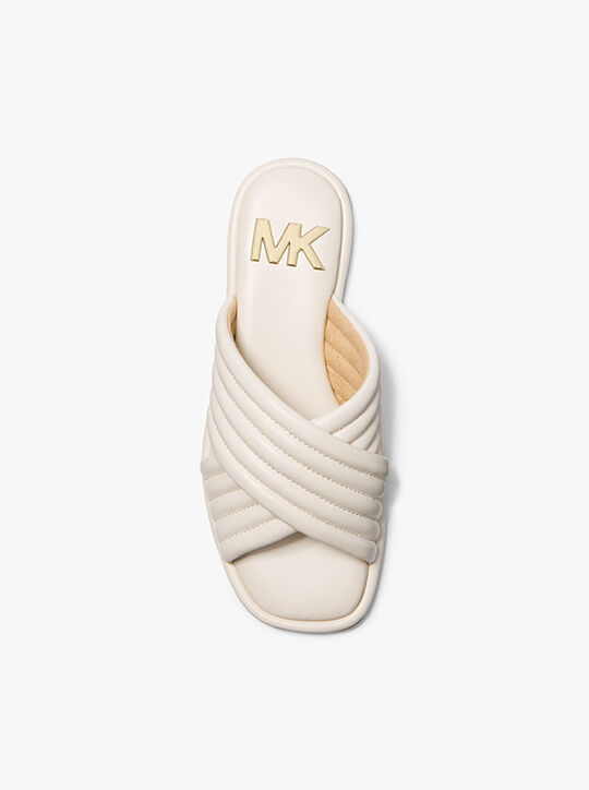 صندل بورتيا من الجلد المبطن michael kors صندل بورتيا من الجلد المبطن