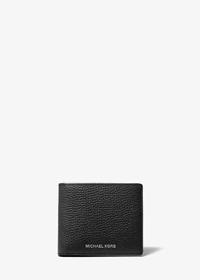 Hudson Pebbled Leather Slim Billfold Wallet