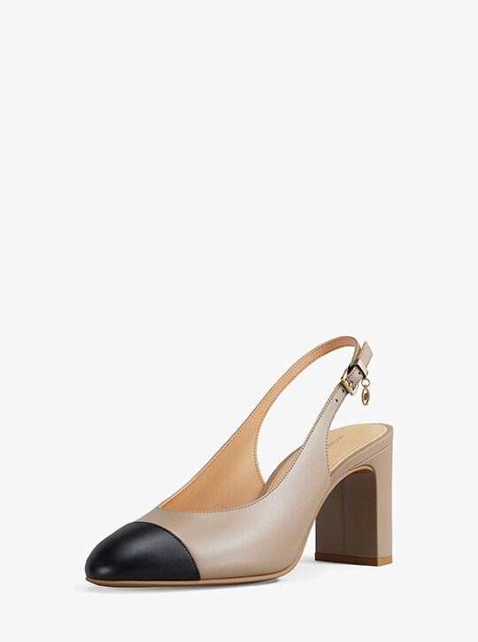 michael kors piper flex leather slingback pump