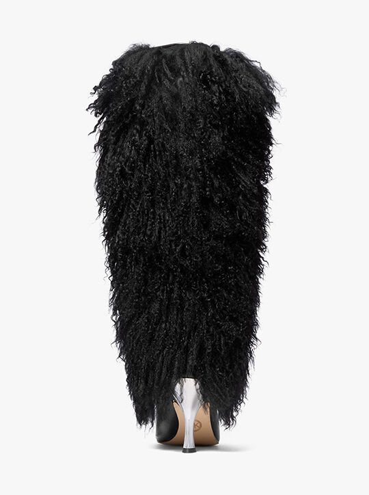 حذاء لونا من جلد الغنم والجلد michael kors حذاء لونا من جلد الغنم والجلد