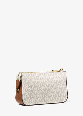 michael kors jet set medium signature logo pochette