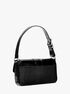 michael kors colby medium crackled leather shoulder bag