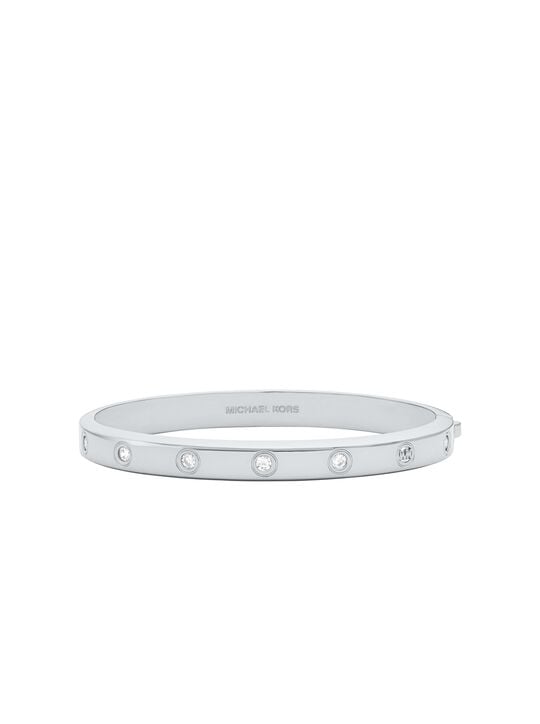 michael kors cubic zirconia logo bangle