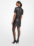 Metallic Moiré Silk Blend T-Shirt Dress michael kors metallic moir silk blend t shirt dress