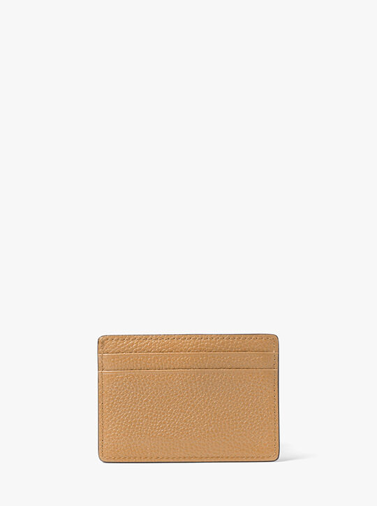 michael kors pebbled leather card case