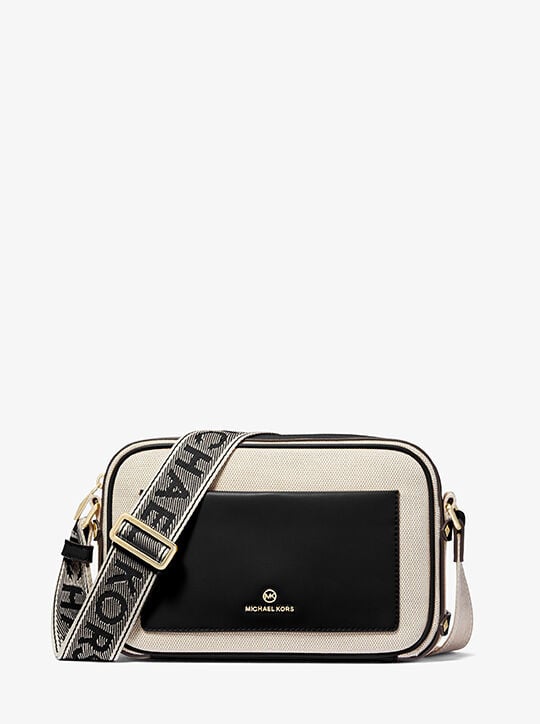 Maeve Large Canvas and Smooth Crossbody Bag | Michael Kors 
