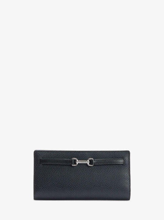 michael kors carson large pebbled leather wallet