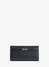 michael kors carson large pebbled leather wallet