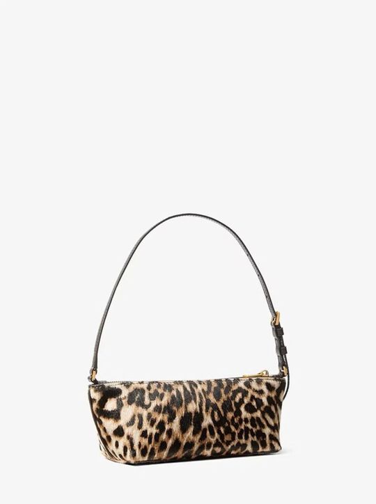 Laila Small Leopard Print Calf Hair Pochette michael kors laila small leopard print calf hair pochette