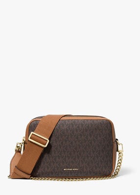 michael kors bryant medium signature logo camera crossbody bag