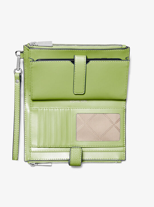 michael kors adele leather smartphone wallet