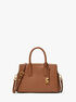 michael kors laila small studded leather satchel