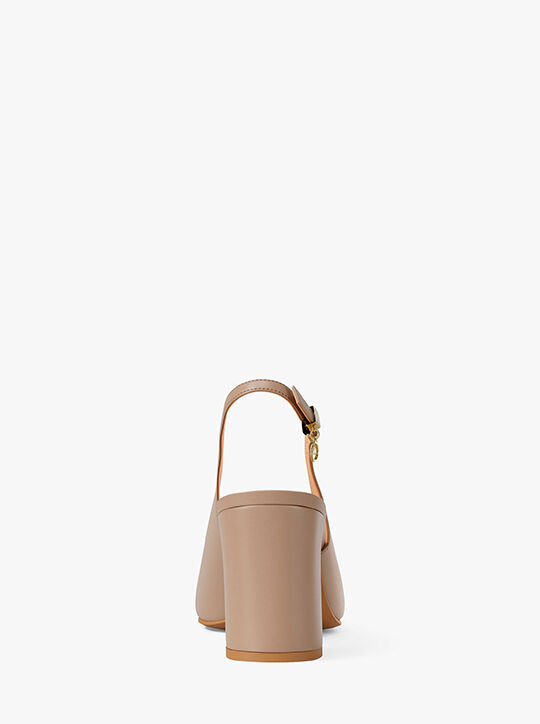 michael kors piper flex leather slingback pump