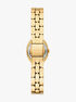 michael kors petite maude gold tone watch