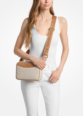 Bev Large Signature Logo Crossbody Bag michael kors bev large signature logo crossbody bag