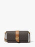 michael kors greenwich extra small logo and faux leather sling crossbody bag