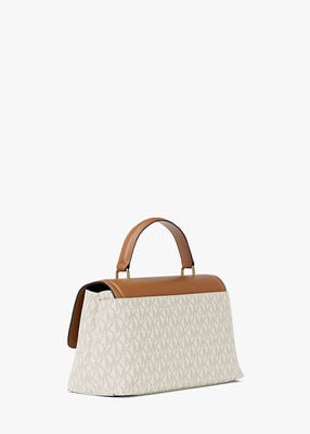 michael kors tribeca extra small signature logo satchel