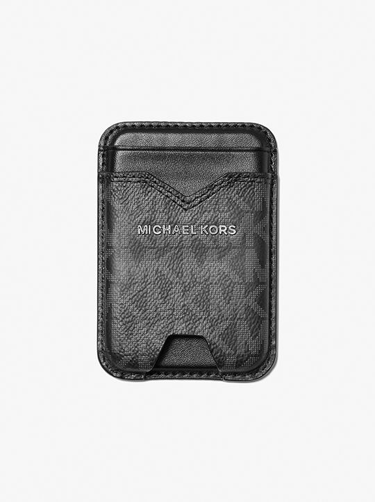 michael kors hudson signature logo magsafe wallet