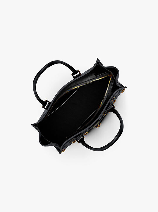 Hamilton Moderne Small Studded Leather Satchel michael kors hamilton moderne small studded leather satchel