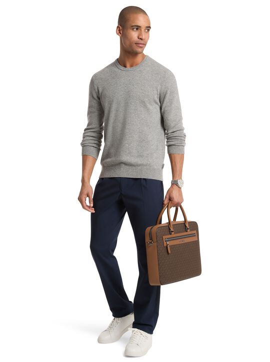 michael kors jet set signature logo briefcase