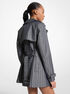 michael kors mk2000 logo jacquard trench coat