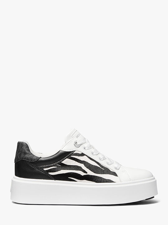 michael kors romey mixed media platform sneaker