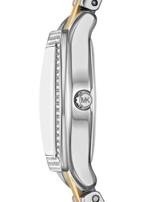 michael kors petite chelsea pav  two tone watch