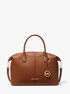 michael kors hyde large pebbled leather satchel