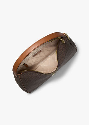 michael kors nayla medium signature logo shoulder bag